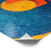 Colorcube 4 Kleurrijk kubisme Poster (Hoek)