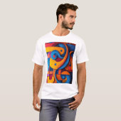Colorcube 5 kleurrijk kubisme t-shirt (Voorkant volledig)