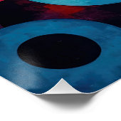 Colorcube 6 Kleurrijk kubisme Poster (Hoek)