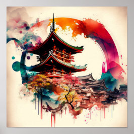 Coloré-tempel Poster