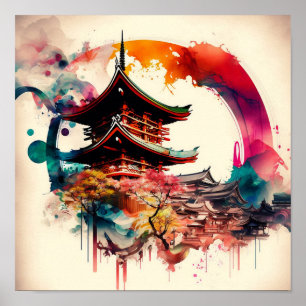 Coloré-tempel Poster