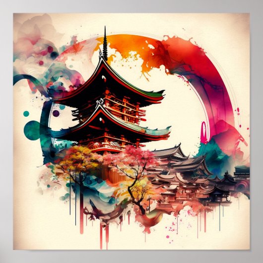 Coloré-tempel Poster (Voorkant)