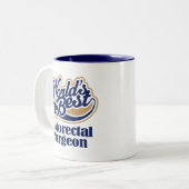 Colorectal Surgeon Gift Tweekleurige Koffiemok (Voorkant links)