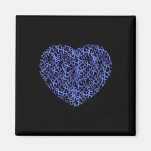 Colorectale Colon Cancer Awareness Blue Ribbon Magneet