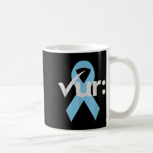 Colorectale darmkanker bewustzijn blauwe lint koffiemok