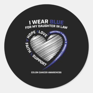 Colorectale dochter in de wetenschappen ronde sticker