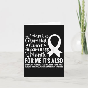 Colorectale kanker bewustwording maand Colonkanker Kaart