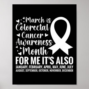 Colorectale kanker bewustzijn maand Colon kanker S Poster