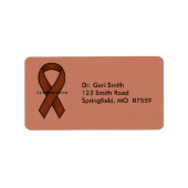 Colorectale kanker etiket (Voorkant)