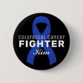 Colorectale kanker Zwarte Button (Voorkant)