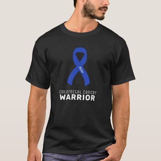 Colorectale kanker Zwarte Mannen T-Shirt (Voorkant)