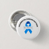 Colorectale kankerbewustzijnsButton Ronde Button 3,2 Cm (Voorkant /achterkant)