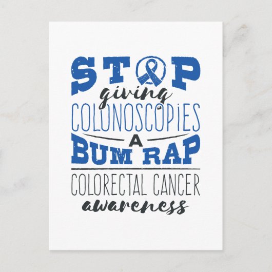 Colorectale kankervoorlichting Colonoscopie Bum Ra Briefkaart (Voorkant)