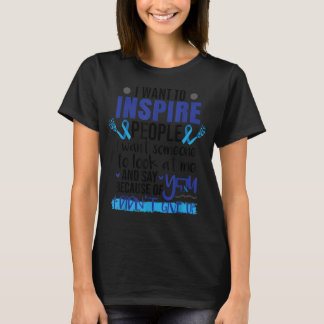 Colorectale kankerwaarschuwing Colon Cancer Awaren T-shirt
