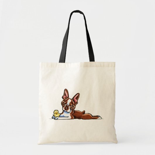 Colored Boston Terrier Tote Bag (Voorkant)