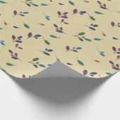 Colored branches/leaves cadeaupapier (Hoek)