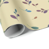 Colored branches/leaves cadeaupapier (Rol Hoek)