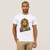 Colored Cleopatra T-Shirt | Ancient Egyptian Queen (Voorkant volledig)