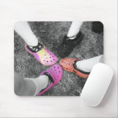 Colored Crocs & Soft Shoes Mousepad Muismat (Met muis)
