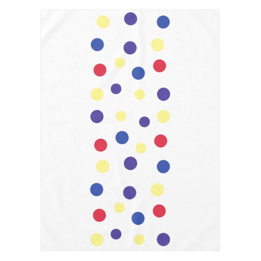 Colored dots – bunte Punkte bunt gepunktet Tafelkleed (Voorkant)