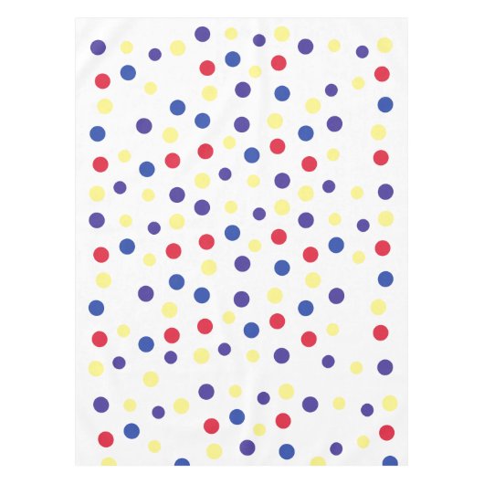 Colored dots – bunte Punkte bunt gepunktet Tafelkleed (Voorkant)