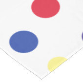 Colored dots bunte Punkte gepunktet Tafelkleed (Gekanteld)