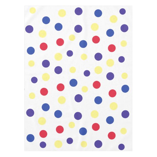 Colored dots bunte Punkte gepunktet Tafelkleed (Voorkant)