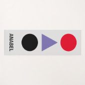 Colored elements with typography yogamat (Voorkant (horizontaal))