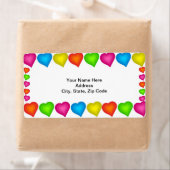 Colored Hearts Labels (Insitu)