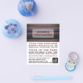 Colored Incense, Yoga Class Adverteren Flyer (Enkel)