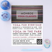 Colored Incense, Yoga Class Adverteren Flyer (Enkel)