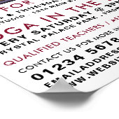 Colored Incense, Yoga Class Adverteren Poster (Hoek)