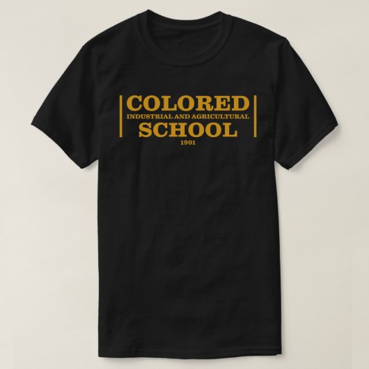 COLORED INDUSTRIAL AND AGRICULTURAL SCHOOL T-SHIRT (Design voorkant)