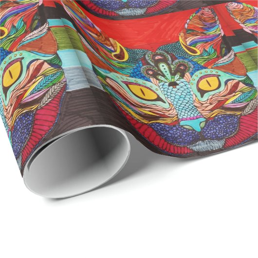 Colored Kitten Cadeaupapier (Rol Hoek)