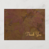 Colored Maple Leaves Dank u Briefkaart (Voorkant)