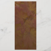 Colored Maple Leaves Wedding Program Programmakaart (Achterkant)