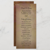 Colored Maple Leaves Wedding Program Programmakaart (Voorkant / Achterkant)