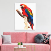 Colored Parrot Canvas Afdruk (Insitu (Woonkamer))