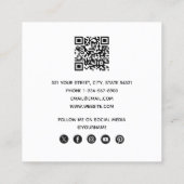 Colored Party Confetti Party Event Planner Vierkante Visitekaartje (Achterkant)