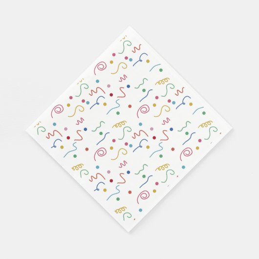 Colored Party Confetti Pattern Servet (Hoek)