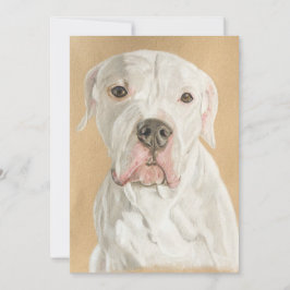 Colored pencil of dog feestdagenkaart