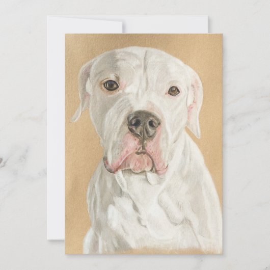 Colored pencil of dog feestdagenkaart (Voorkant)