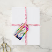 Colored Pencils lerarenwaardering Cadeaulabel (Met Touw)