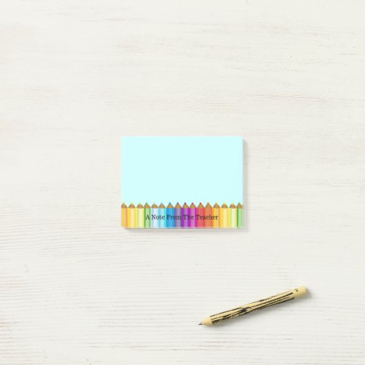 Colored Pencils Teacher's Note Pad (Op bureau)