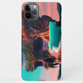 Colored skull head iPhone hoesje (Achterkant)