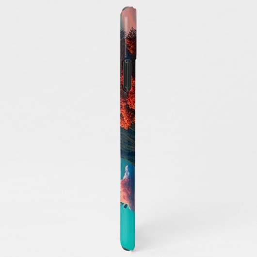 Colored skull head iPhone hoesje (Rechterkant)