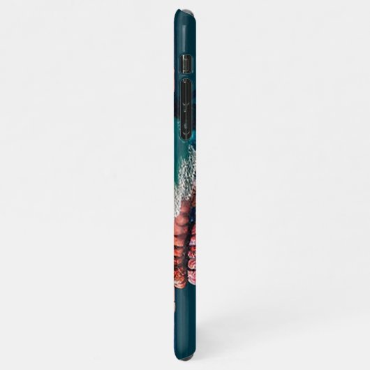 Colored skull head iPhone hoesje (Linkerkant)