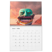 Colored skull head kalender (Mar 2026)