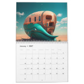 Colored skull head kalender (Jan 2027)