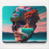 Colored skull head muismat (Voorkant)